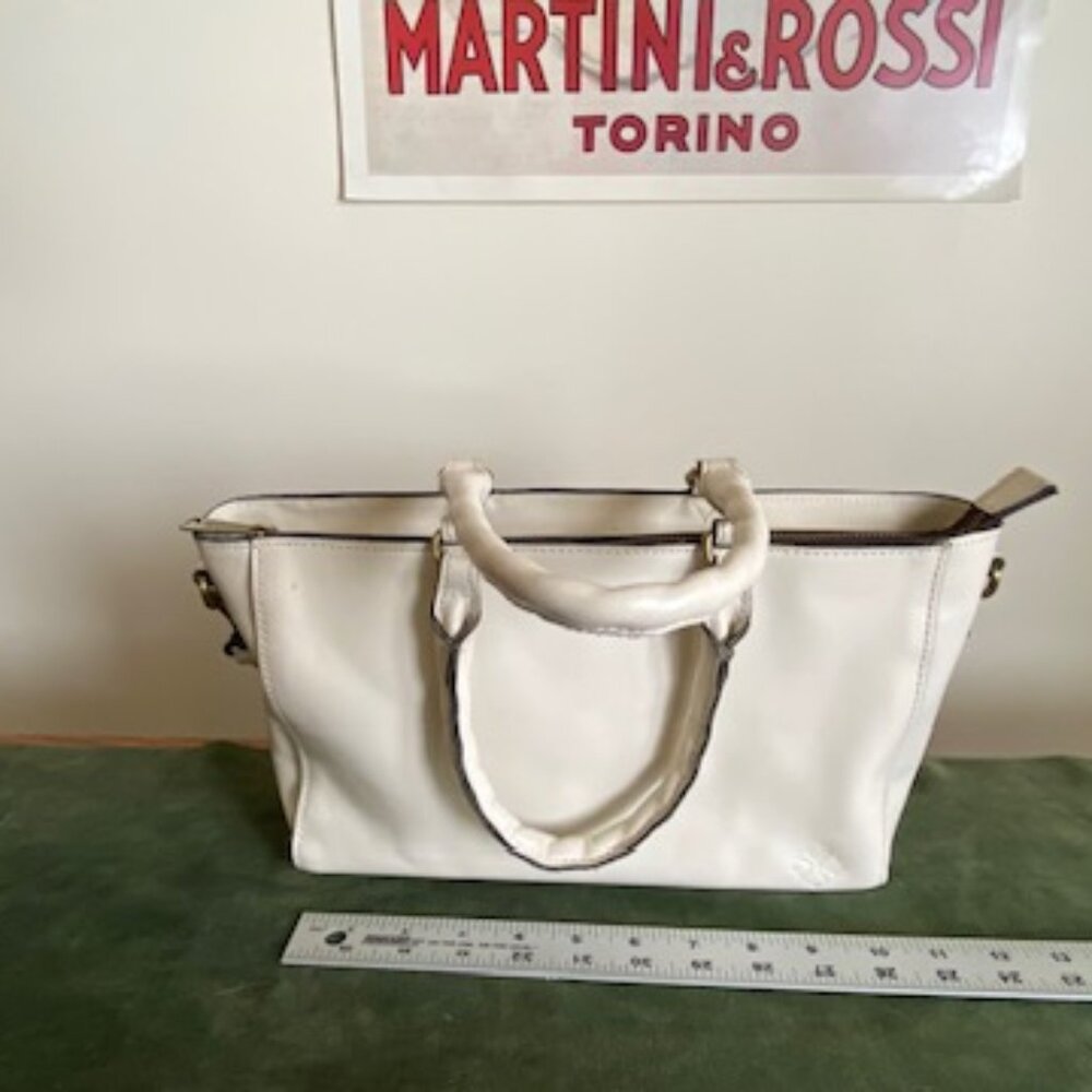 Patricia Nash Cream Leather Tote
